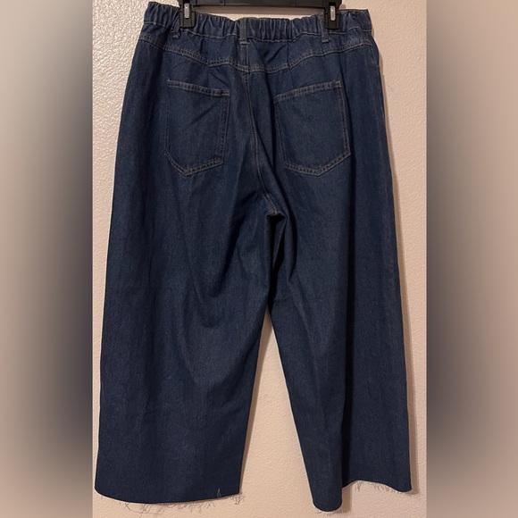 NWOT LUNE Plus Size Button Fly Wide Leg Loose Casual Jeans - size 16(2X) - Picture 3 of 9